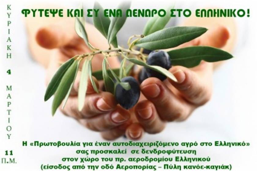 Φύτεψε και εσύ ένα δέντρο στο Ελληνικό