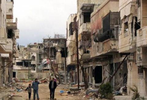 Συρία: Θάφτηκαν στα ερείπια μετά από βομβαρδισμό