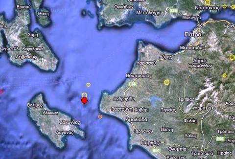 Σεισμός 3,4 Ρίχτερ στο Ιόνιο Πέλαγος