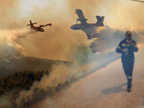 Χάλασαν 6 από τα 8 αεροσκάφη στην πυρκαγιά της Αχαΐας