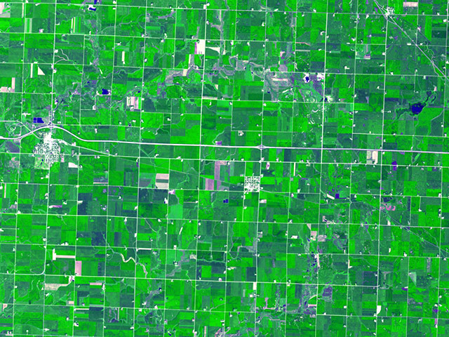 Δείτε αγροτικές καλλιέργειες από το διάστημα (pics)