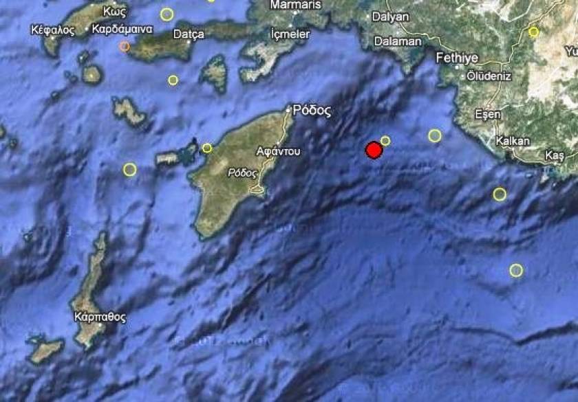 Σεισμός 3,2 Ρίχτερ στα Δωδεκάνησα