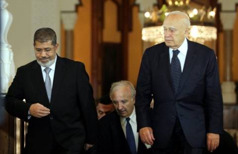 Αίγυπτος: Συνάντηση του Κάρολου Παπούλια με τον Μοχάμεντ Μόρσι (pics)