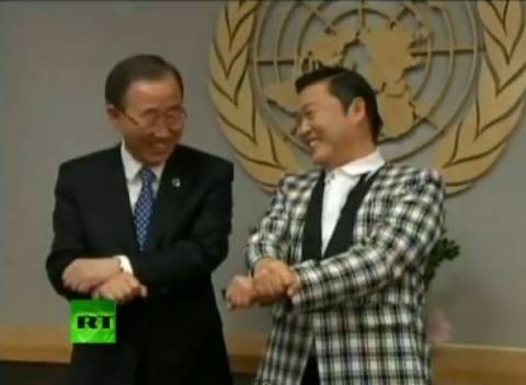 Ο γ.γ. του ΟΗΕ λικνίζεται στο ρυθμό του Gangnam...(video)