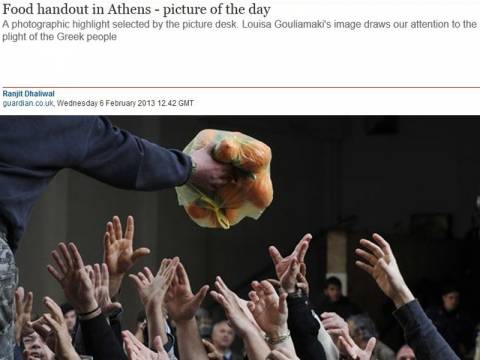 Φωτογραφία της ημέρας έγινε στον Guardian η ελληνική πείνα!
