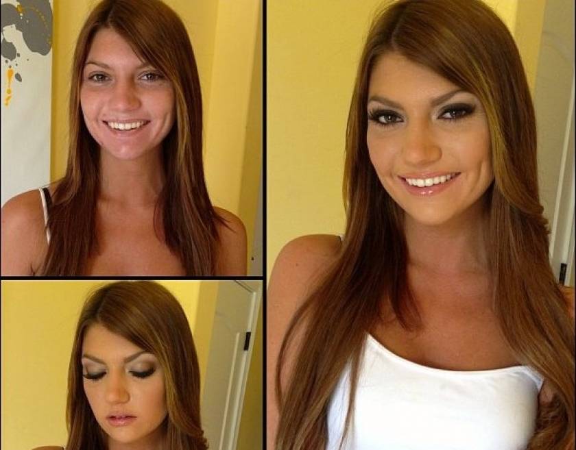 Απίστευτες μεταμορφώσεις: Πορνοστάρ πριν και μετά το μακιγιάζ