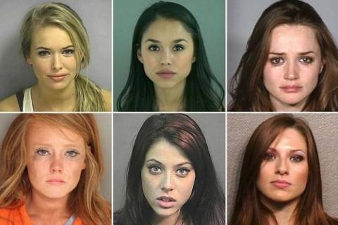 Τα πιο... όμορφα «κακά κορίτσια» ποζάρουν κατά τη σύλληψή τους