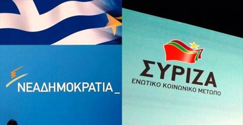 «Κονταροχτυπιούνται» ΝΔ και ΣΥΡΙΖΑ σε νέα δημοσκόπηση