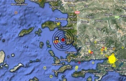 Σεισμός 3,6 Ρίχτερ στα Δωδεκάνησα