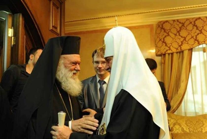 Θερμή υποδοχή του Αρχιεπισκόπου Ιερώνυμου στον Πατριάρχη Μόσχας