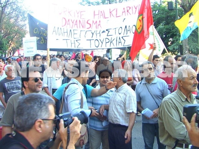 Συγκέντρωση αλληλεγγύης στους Τούρκους διαδηλωτές (pics+video)