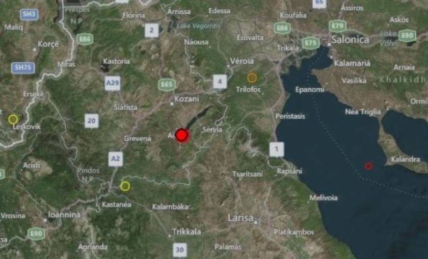 Κοζάνη: 4,7 Ρίχτερ ο σεισμός-Αισθητός και στη Θεσσαλονίκη