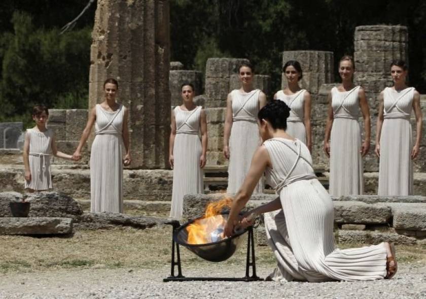 Υποδοχή της Ολυμπιακής Φλόγας στην Πάτρα