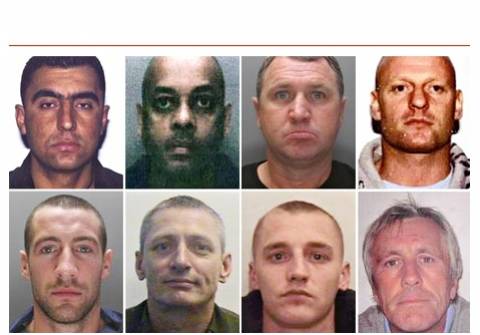 Καταζητούνται 8 εγκληματίες-δραπέτες από φυλακές της Αγγλίας