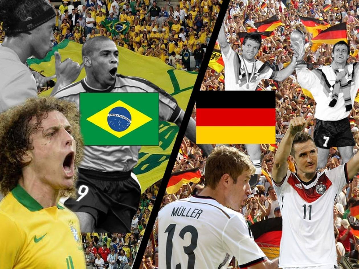 Παγκόσμιο Κύπελλο Ποδοσφαίρου 2014 - Ημιτελικά: «Σέντρα» με Βραζιλία – Γερμανία