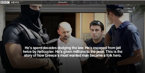 BBC για Παλαιοκώστα: «Ο Έλληνας Ρομπέν των Δασών που δίνει χρήματα στους φτωχούς»