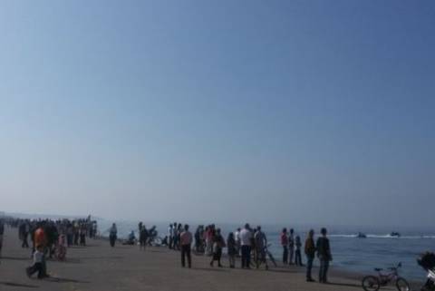 Θεσσαλονίκη: Δελφίνια έκαναν την εμφάνισή τους στη Nέα Παραλία (vid)