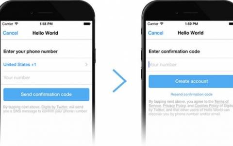 Twitter - Digits: Νέα μέθοδος log-in με SMS στο κινητό αντί για password