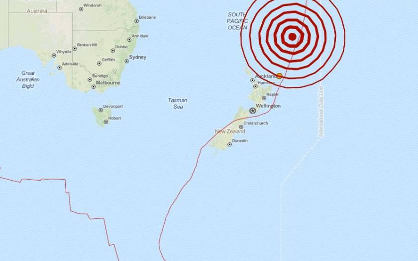 Σεισμός 5,8 Ρίχτερ στη Νέα Ζηλανδία