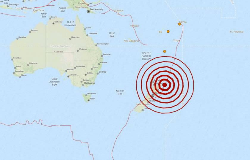 Ισχυρός σεισμός 6,7 Ρίχτερ στη Νέα Ζηλανδία