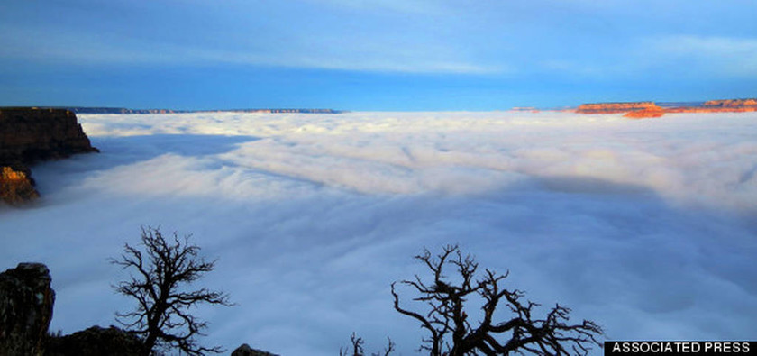 Σπάνιο φαινόμενο – Το Γκραν Κάνυον καλυμμένο με σύννεφα! 