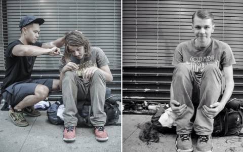 Ο κομμωτής των διάσημων και οι άστεγοι της Νέας Υόρκης