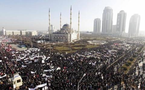 Τσετσενία: Πορεία κατά της Charlie Hebdo