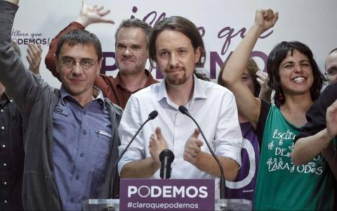 Πρωτιά στις δημοσκοπήσεις για το κίνημα Podemos