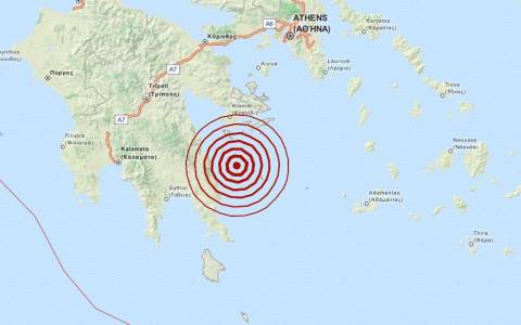 Σεισμός 3,7 Ρίχτερ στο Μυρτώο Πέλαγος