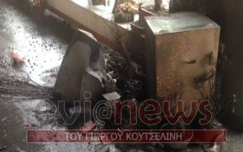 Χαλκίδα: Κάηκε ανθοπωλείο ανήμερα του Αγίου Βαλεντίνου