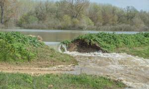 Σέρρες: Πέφτει η στάθμη του νερού - Παραμένει πλημμυρισμένος ο κάμπος