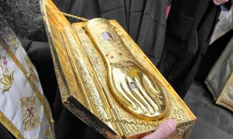Στη Μόσχα τα ιερά λείψανα του Αγίου Γεωργίου του Τροπαιοφόρου