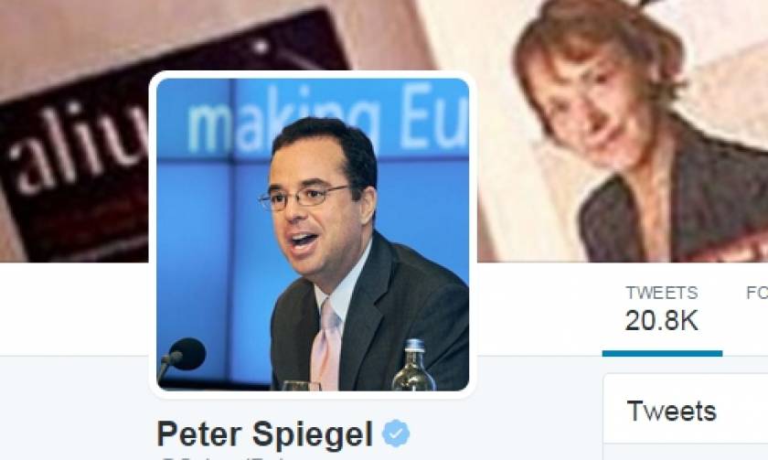 Άρχισαν οι διαρροές πληροφοριών από τους ευρωπαίους εκβιαστές - Tweet του Peter Spiegel