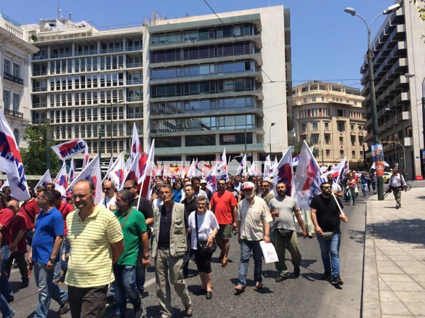 Δημοψήφισμα 2015: Πορεία του ΠΑΜΕ στην Αθήνα