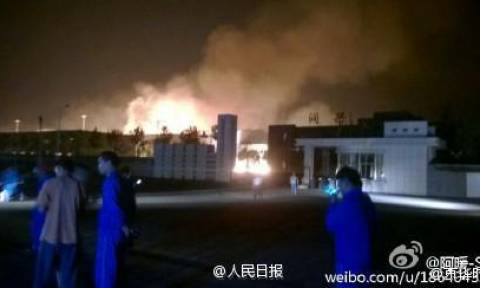 Κίνα: Ισχυρή έκρηξη σε εργοστάσιο χημικών (video & photos)