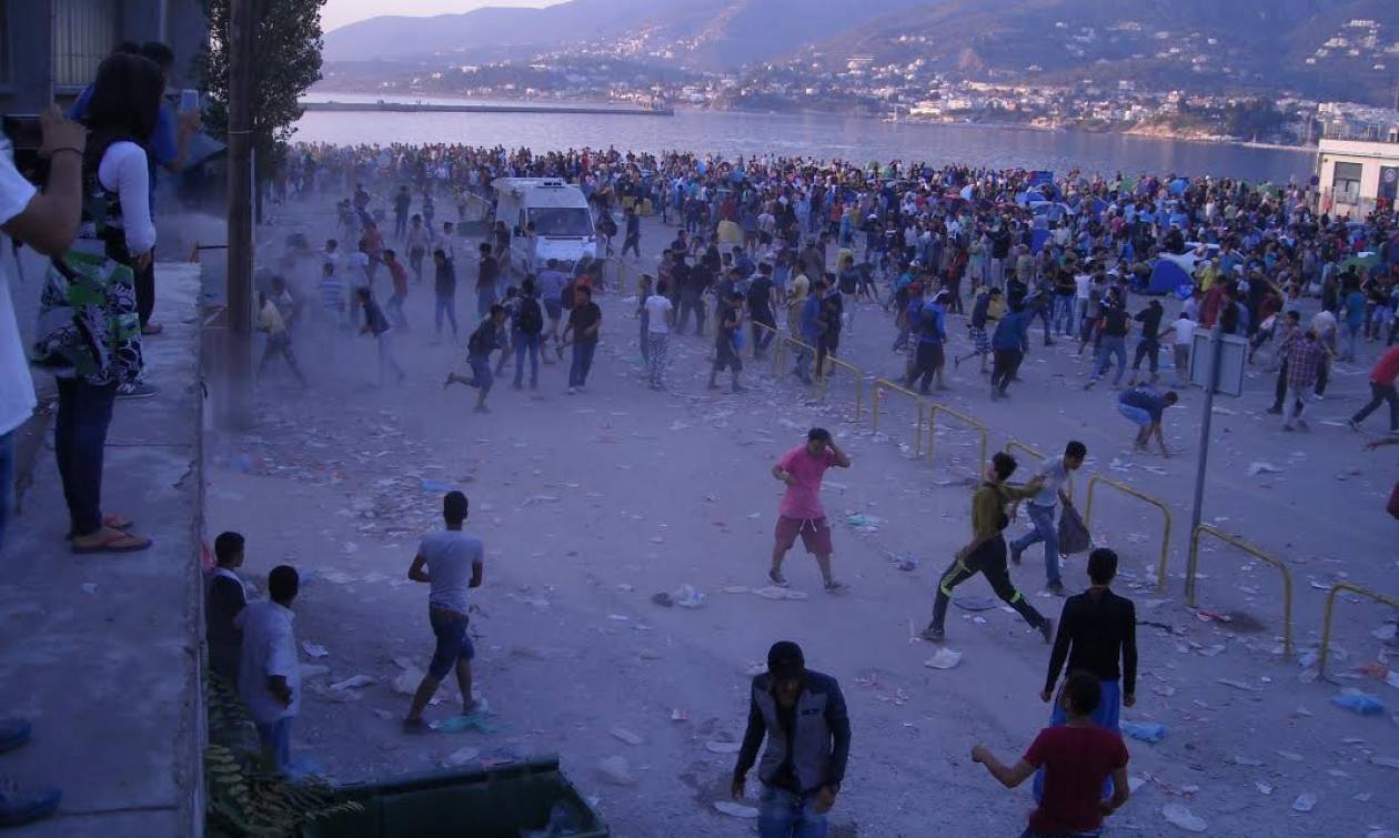 Πεδίο μάχης η Μυτιλήνη (photos - video)