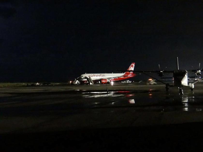 Λειτουργεί και πάλι το αεροδρόμιο της Ρόδου μετά το πέρασμα της κακοκαιρίας (photos)