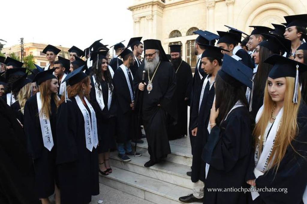 Ο Αντιοχείας Ιωάννης στην τελετή αποφοίτησης Ελληνορθόδοξου σχολείου στη Συρία (pics)