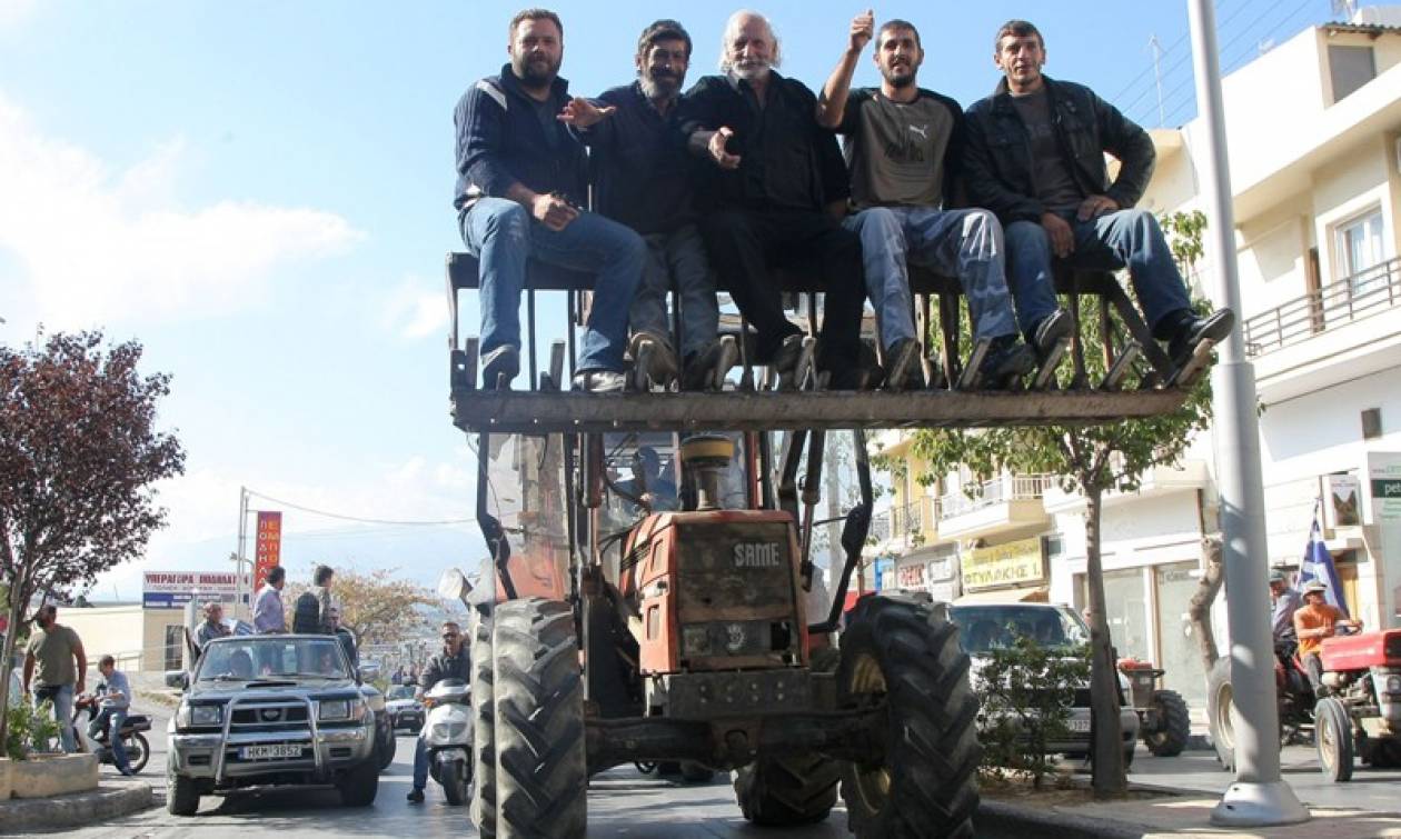 Στην Αθήνα φτάνουν σήμερα - αγριεμένοι - οι αγρότες της Κρήτης