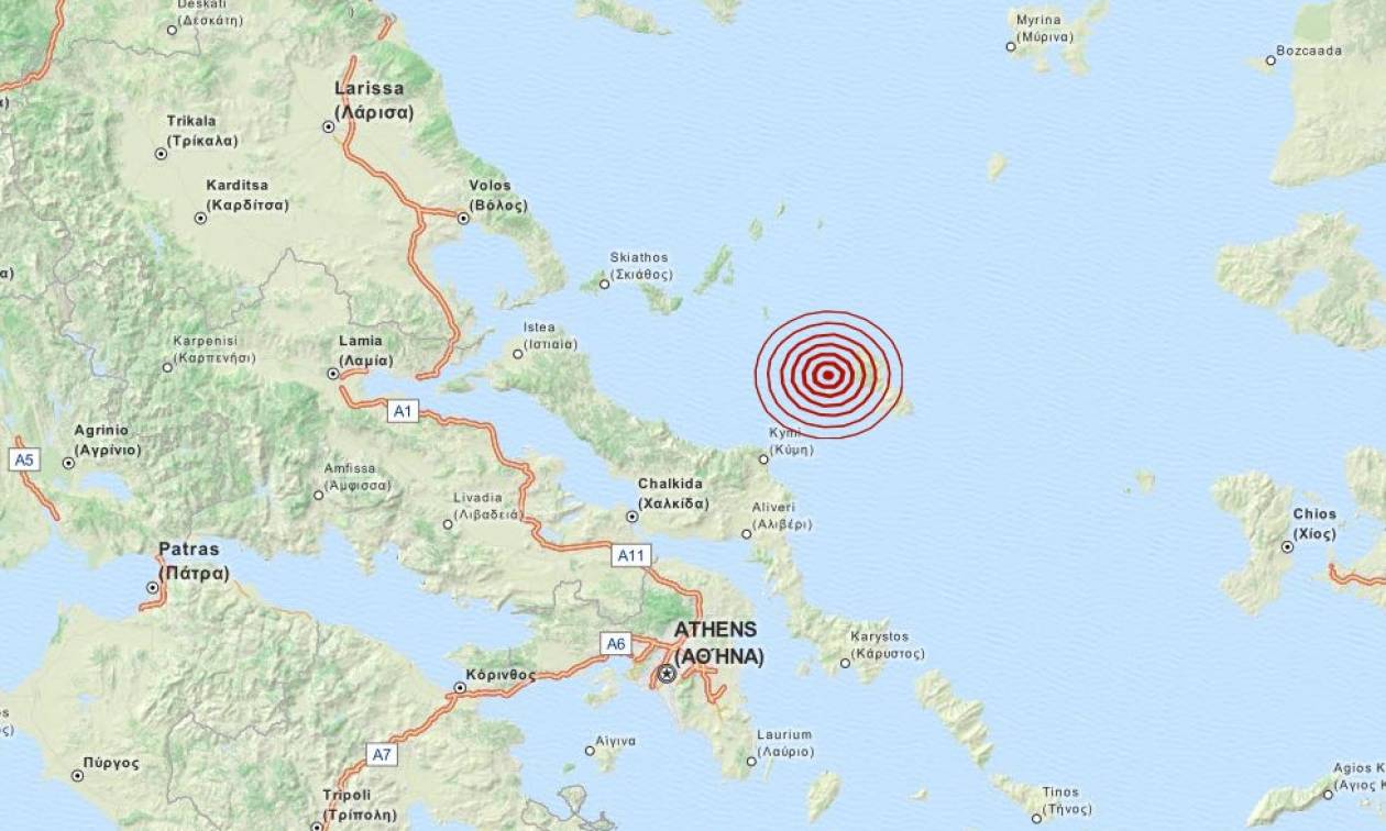 Σεισμός 3,5 Ρίχτερ στη Σκύρο