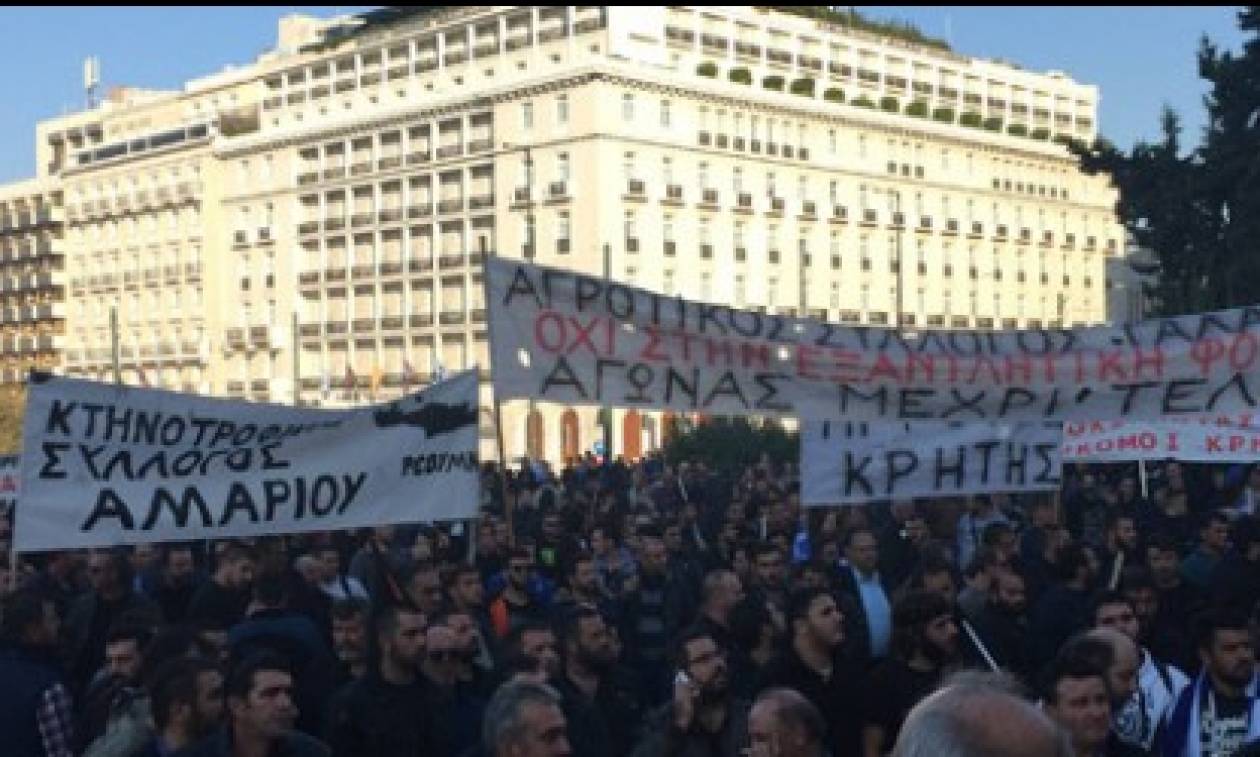 Ξανά στην Αθήνα οι αγρότες της Κρήτης την Πέμπτη (3/12)