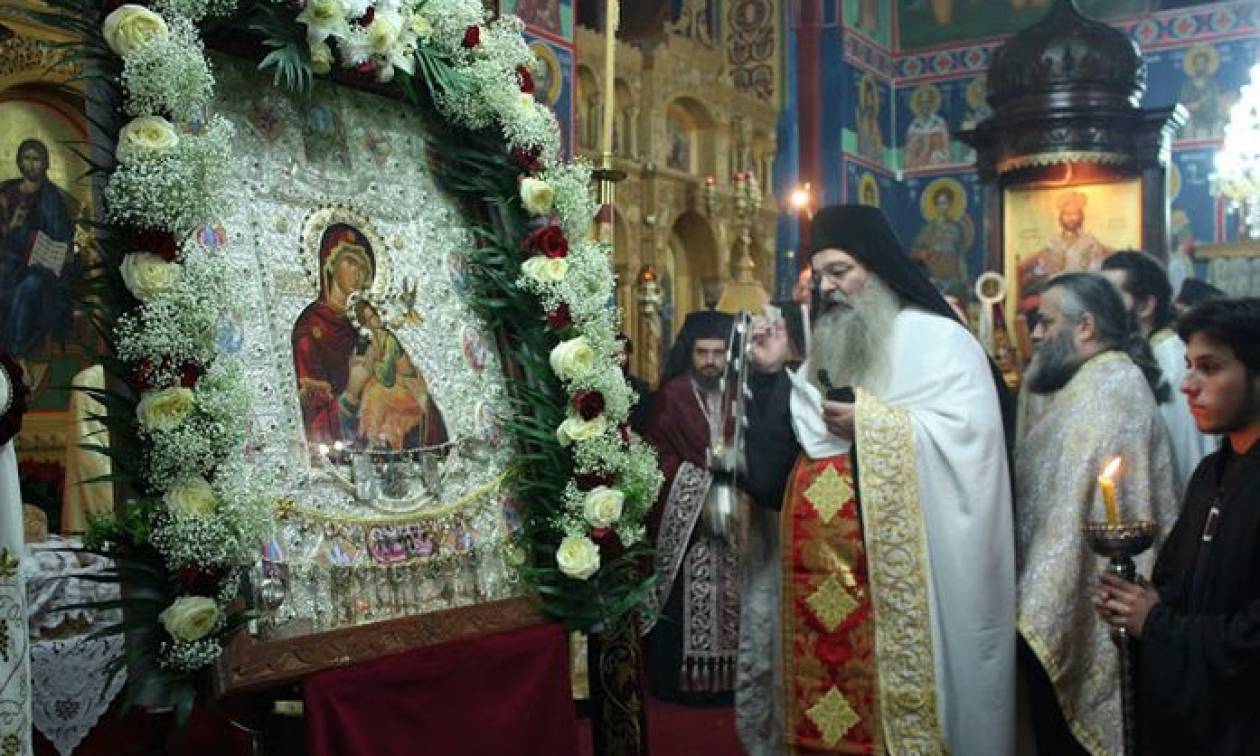 Υποδοχή της Παναγίας της Φοβεράς Προστασίας από την Μονή Κουτλουμουσίου στην Κατούνα (pics)