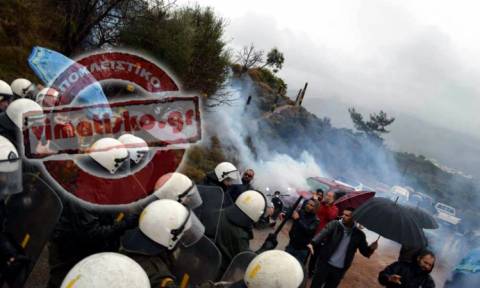 Κως: Ξύλο και δακρυγόνα σε διαμαρτυρία για τα hotspots -Στο νοσοκομείο δύο κάτοικοι (photos-videos)