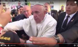 Έξαλλος ο Πάπας Φραγκίσκος: Έχασε την ψυχραιμία του - Δείτε το βίντεο