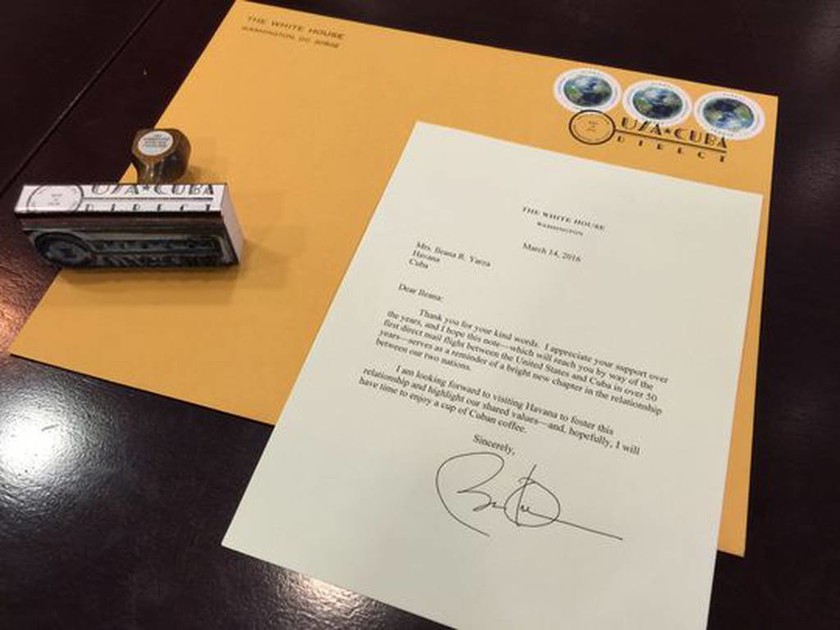 «Αγαπητή Ιλεάνα…»: Το πρώτο γράμμα του Ομπάμα προς την… Κούβα (photo)