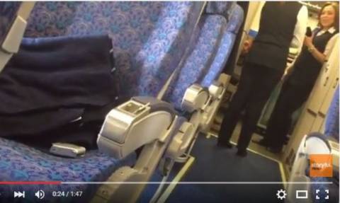 Αεροπειρατεία Κύπρος: Στη δημοσιότητα βίντεο μέσα από το αεροπλάνο της Egypt Air (Vid)