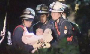 Σεισμός–Ιαπωνία: Η απίστευτη στιγμή της διάσωσης ενός βρέφους από τα συντρίμμια πολυκατοικίας