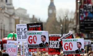 Λονδίνο: Μαζική διαδήλωση κατά της λιτότητας και του πρωθυπουργού Ντέιβιντ Κάμερον (pics)
