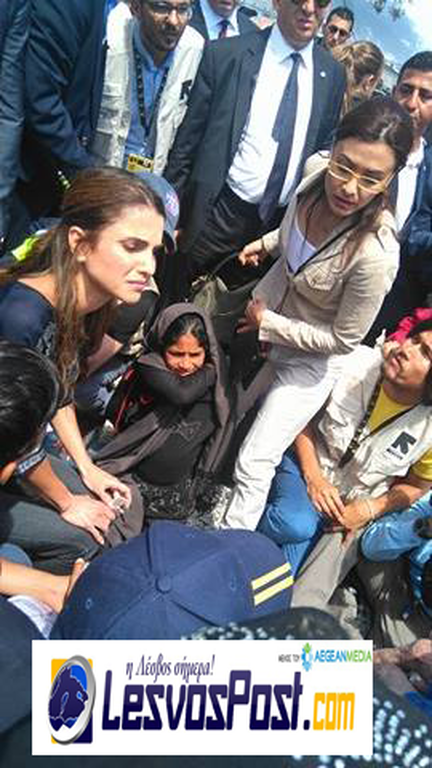 Οι πρώτες φωτογραφίες από την επίσκεψη της βασίλισσας Ράνιας στη Μυτιλήνη