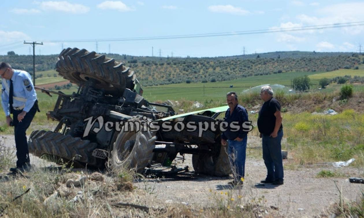 Ένας σοβαρά τραυματίας από σφοδρή σύγκρουση τρακτέρ με φορτηγό (pics)